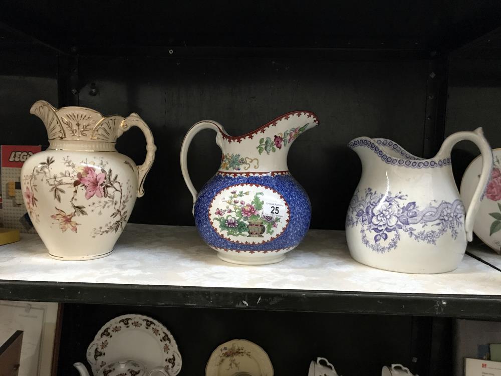 A large Copeland Spode jug & 2 others