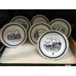 6 scenes of Newark on Trent collectors plates