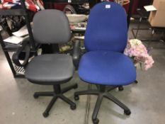 Two office chairs