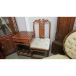 A good quality Chinese style telephone seat.