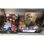 2 boxes of children's 'Tupperware' toys