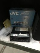 A JVC car radio cassette player