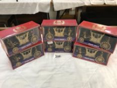 6 boxed old shop stock Crescent toys 1977 State coach models