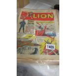 A quantity of 1960's Lion comics.