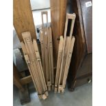 2 Collapsible wooden artists easels.
