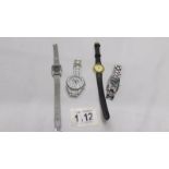 4 ladies designer wrist watches.