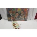 A Dave Clark Five jigsaw puzzle (2 pieces missing) and a John Lennon 'In His Own Words.