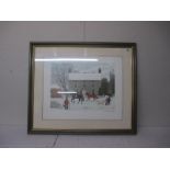 Vincent Haddelsey (1934-2010) Limited edition French 229/250 lithographic print winter village