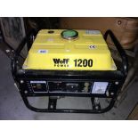 A Wolf 1200 power generator