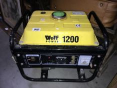 A Wolf 1200 power generator