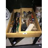 A tray of assorted tools