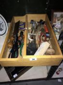 A tray of assorted tools