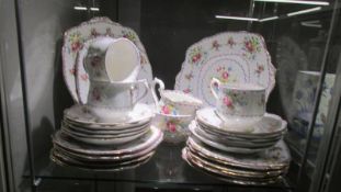 30 pieces of Royal Albert 'Pettit Point' pattern tea ware.