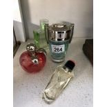 A Paco Robanne invictus 70% full, Paul Smith eau de parfum (lid A/F) 70%, Ysl Paris 60%,