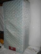 A single bed base and mattress in good condition, 92 x 190 cm.