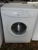 A White Knight WM11 washing machine with drum clean.