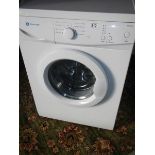 A White Knight WM 105M washing machine with drum clean function.