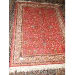 A Belgian silk rug 140 x 100 cm and a Belgian silk runner 200 x 70 cm.