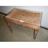 An early 20th century French baby bath in stand.
