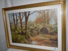 A gilt framed furnishing print by Dipnall, 94 x 69 cm.