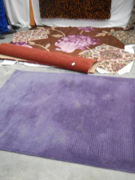 7 rugs in good condition, Brown, purple flowers 205 x 145 cm, Red dot 130 x 170 cm, - Image 2 of 11