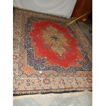A good mid 20th century carpet needs and good clean but otherwise in good condition, 3 m x 2.5 m.