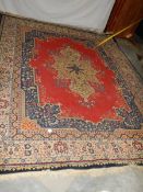 A good mid 20th century carpet needs and good clean but otherwise in good condition, 3 m x 2.5 m.