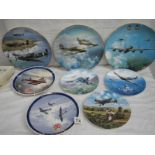 8 aircraft related collector's plates being 3 Coalport, 2 Royal Doulton and 3 Wedgwood.
