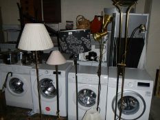 A good collection of standard, table and spot lamps, 6 in total.