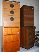 A matching pair of bedside cabinets and 2 others.