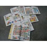 6 part filled stamp albums.