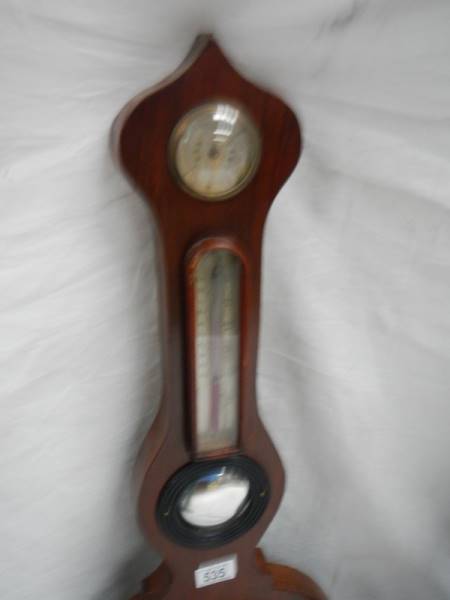 3 Victorian banjo barometers in need of restoration. - Image 6 of 9