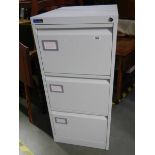 A good clean three drawer filing cabinet.