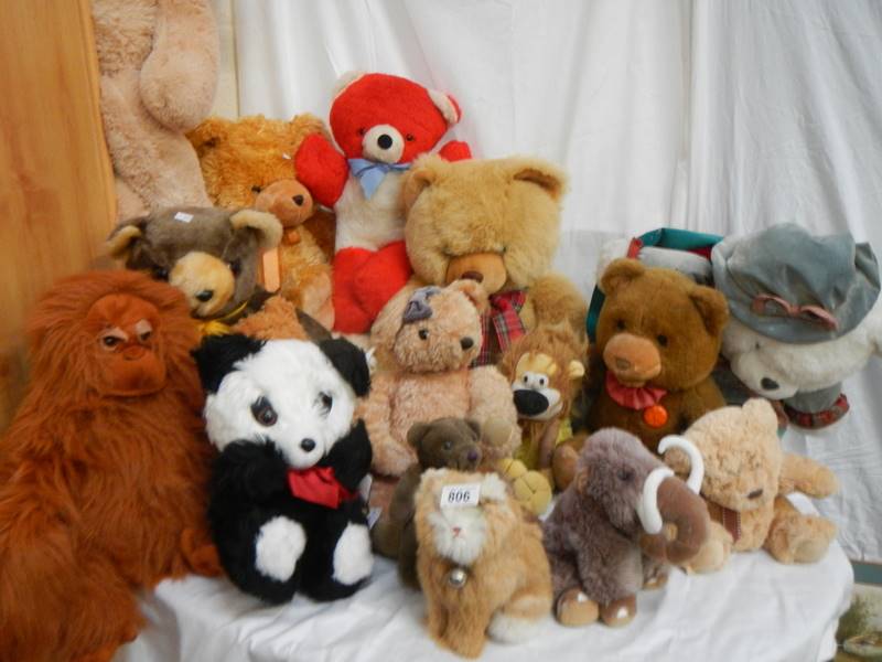 A good lot of soft toys.