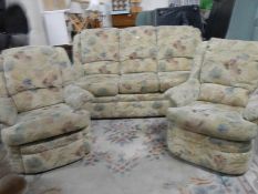 A good G plan 3 piece suite with electric recliner chair (no cables).