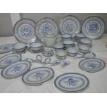 A good lot of mid 20th century blue and white china, approximately 30 items.