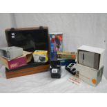 2 Cassette trays, film slide cases, slide viewers etc.