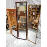 5 various sized mirrors including 2 bevel edged.
