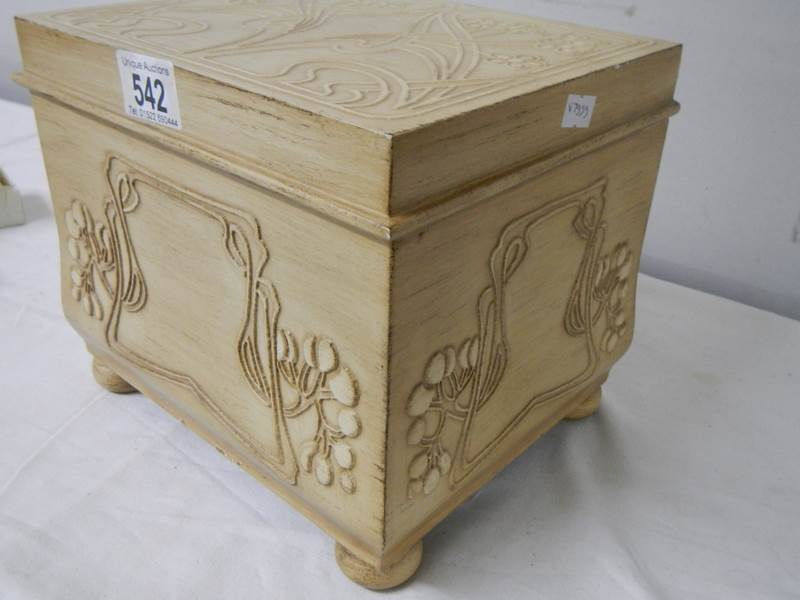 A good quality Macintosh style jewellery box, 24 cm 2ide, 20 cm deep, 20 cm high. - Image 3 of 8