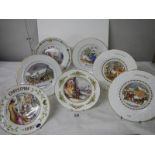 6 collector's plates including Coalport, Aynsley, Worcester.