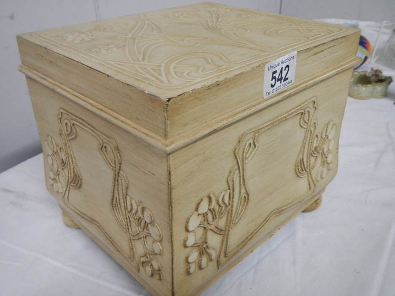 A good quality Macintosh style jewellery box, 24 cm 2ide, 20 cm deep, 20 cm high. - Image 4 of 8