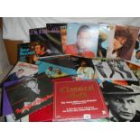 A quantity of LP records including Elvis etc.