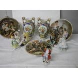 A mixed lot of 20th century ceramics.