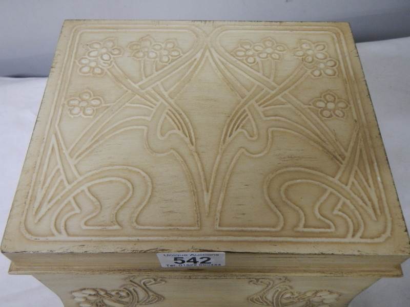 A good quality Macintosh style jewellery box, 24 cm 2ide, 20 cm deep, 20 cm high. - Image 2 of 8