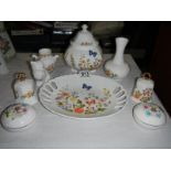 A quantity of aynsley china items.