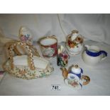 A mixed lot of Victorian and later ceramics.