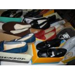 12 pairs of new ladies shoes, size 7 -8.