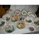 A quantity of collector's plates including Wedgwood, (some with boxes).