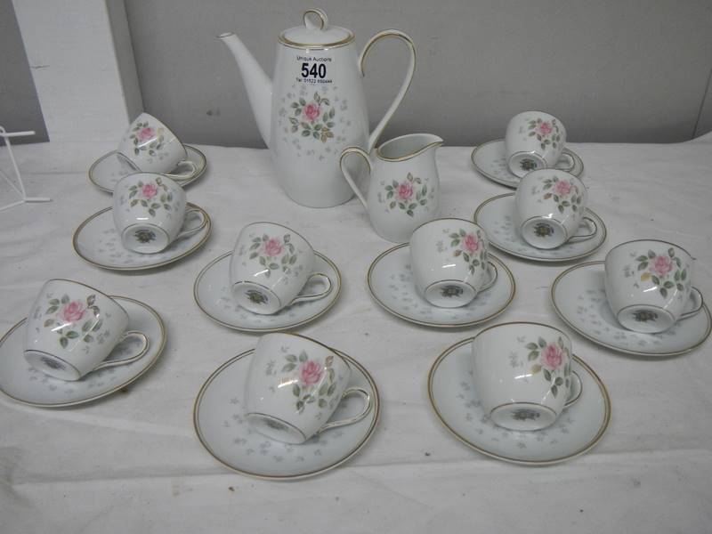 22 pieces of Noritake china tea ware including teapot and water jug.