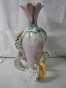 An unusual mid 20th century scrolly leg vase, in good condition, 35 cm tall.